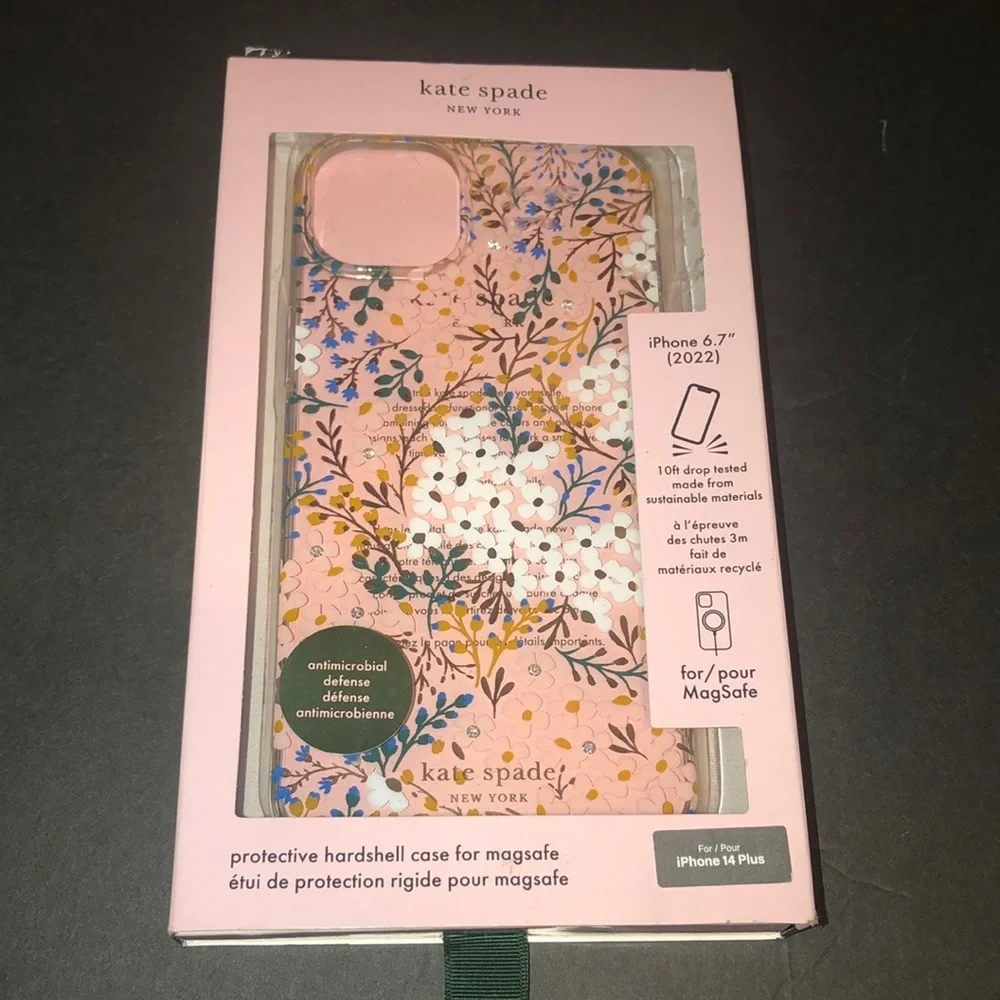 NIOB Kate Spade Protective Hardshell Case for IPHONE 14 Plua Multifloral